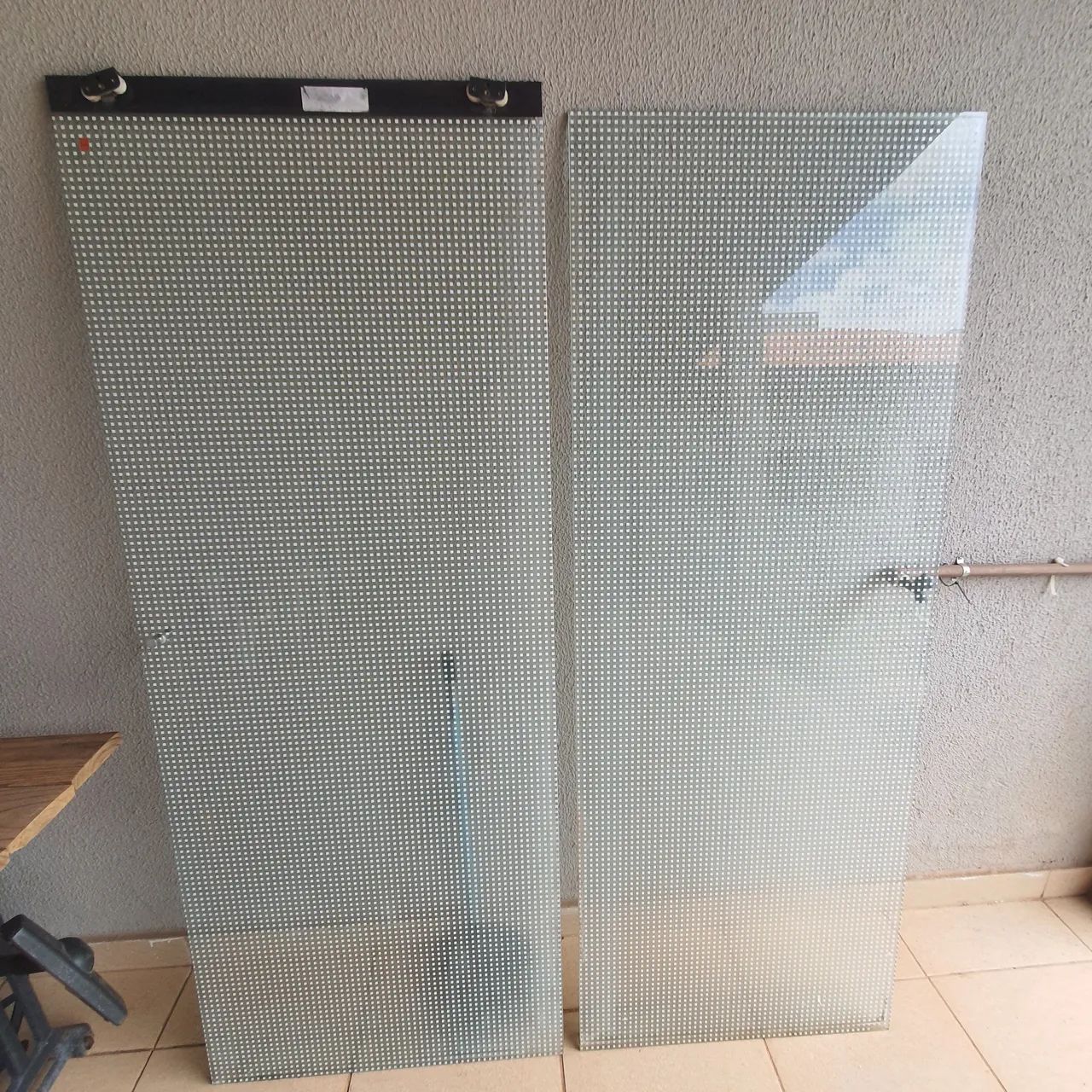 Jogo porta de correr box banheiro blindex 