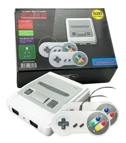Vídeo Game Retro Super Mini Sfc 620 Jogos 8 Bits