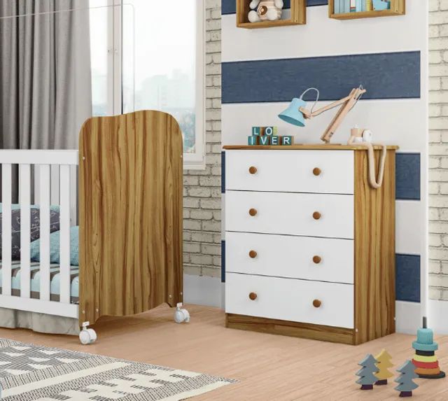 Comoda Infantil 4 Gavetas Junior 100% MDF  - Foto 2