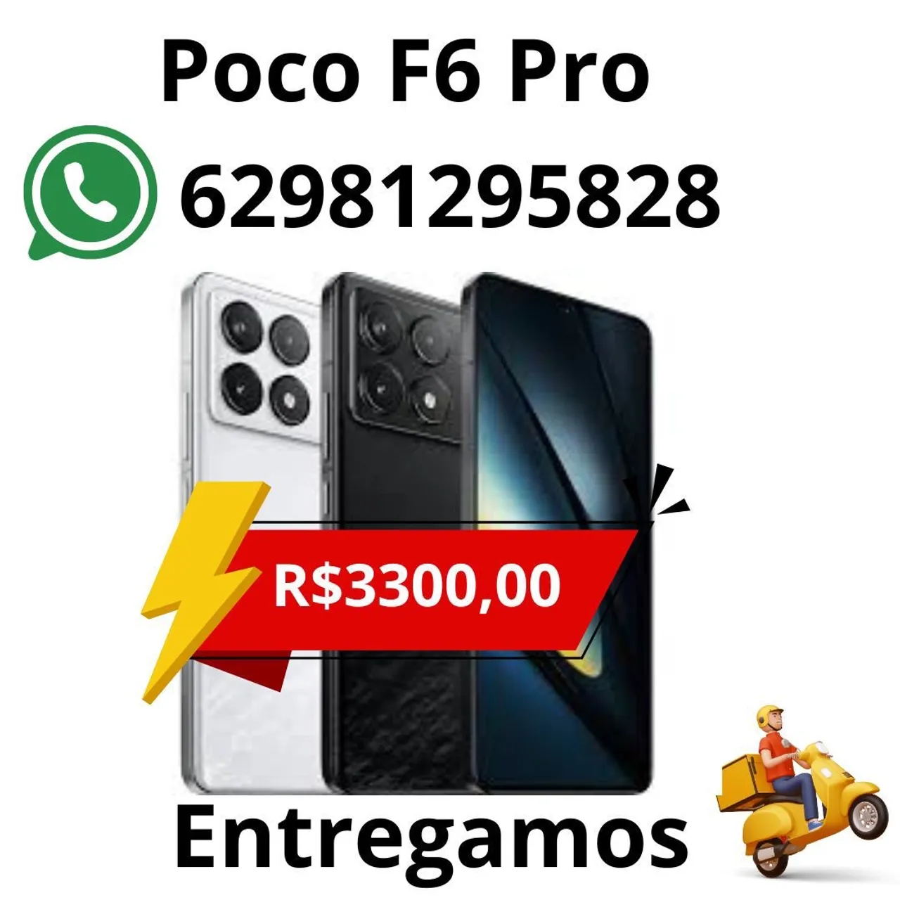 Poco F6 Pro 512Gb 12Gb Ram Novo - R$3.300,00