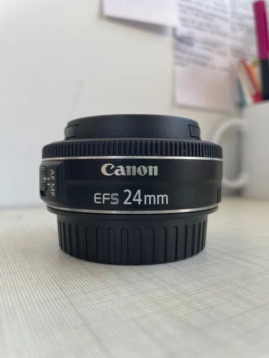 Lente Canon EFS 24mm - Ótima qualidade de imagem (usada poucas vezes)