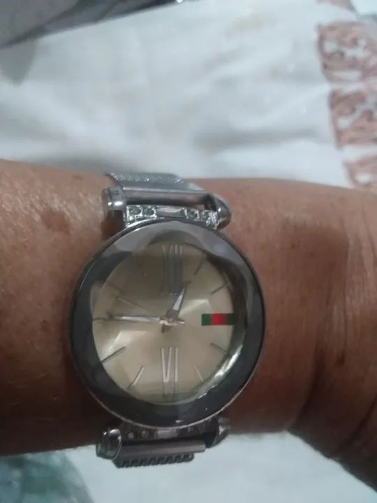 Relógio feminino  com strass - Foto 4