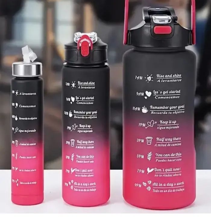 Kit 3 garrafas squeeze 