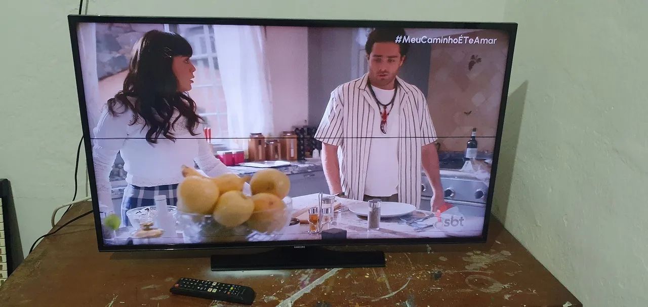 TV Samsung não é smart aceito cartão 