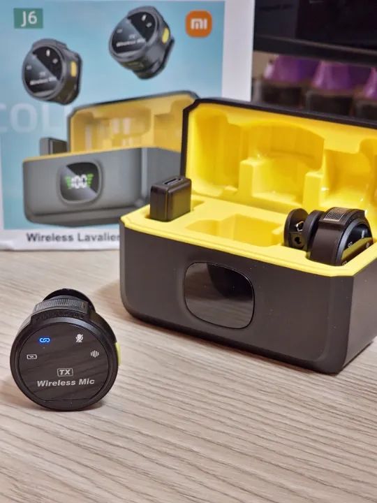 Microfone Lapela Xiaomi J6 Redondinho Sem Fio - Foto 3
