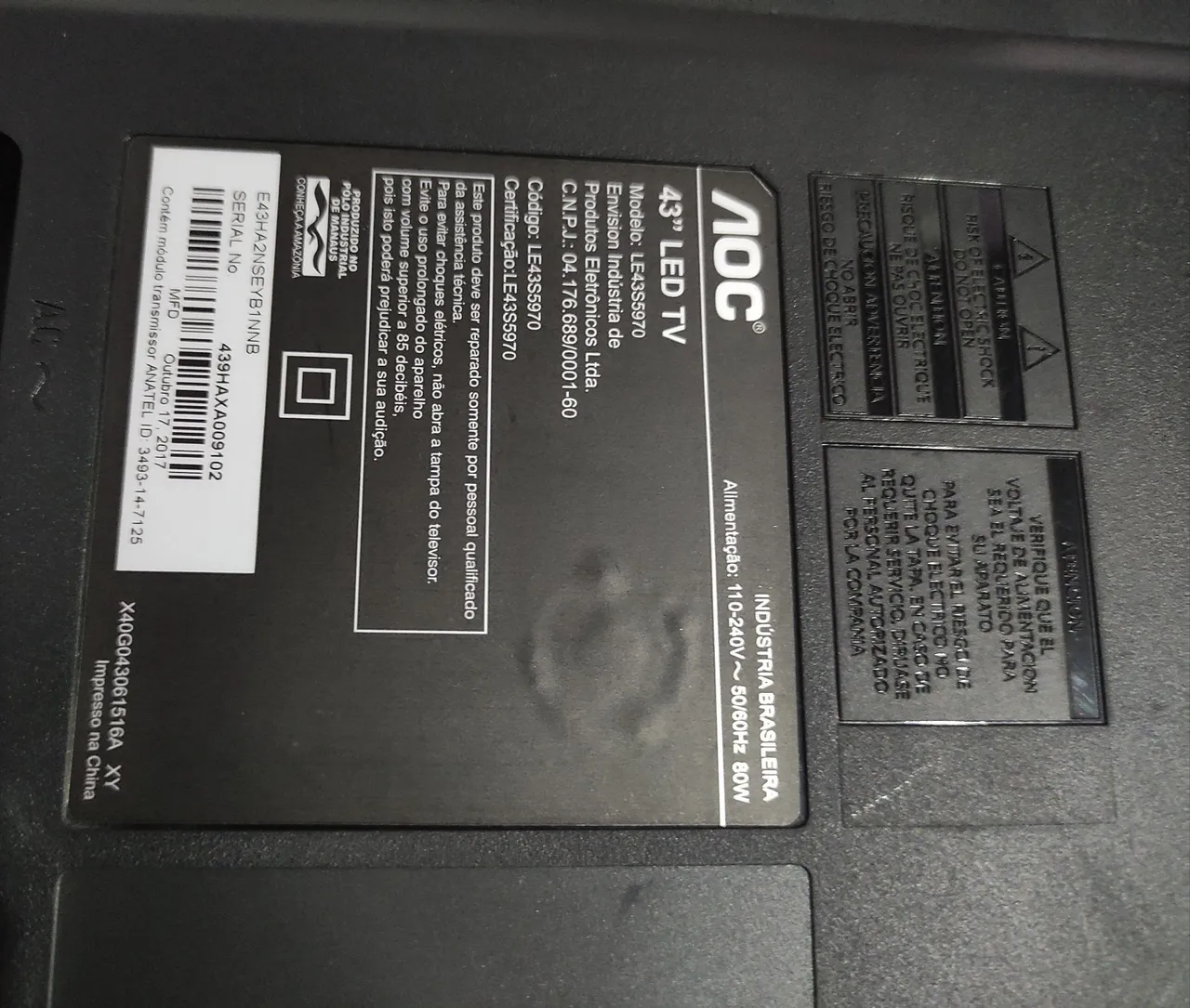 TV AOC Smart 43 polegadas
