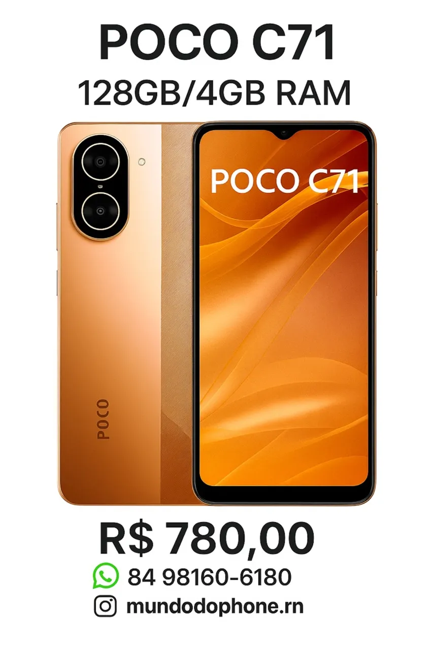 Poco C71 Global - 128gb/4gb RAM (Lacrado)