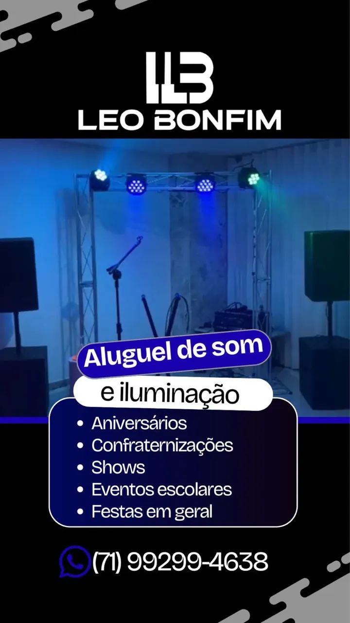 Aluguel de som e iluminação 