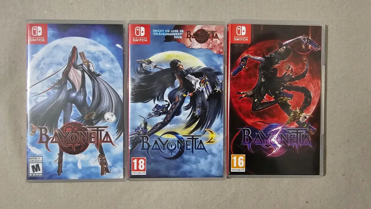 Combo 3 (três) jogos Bayonetta Coleção Nintendo Switch Usados