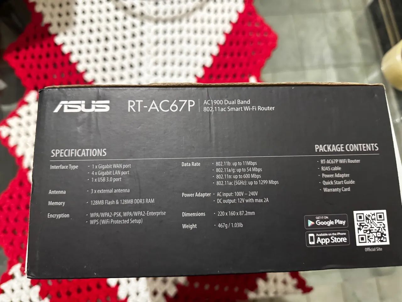 Roteador ASUS RT-AC67P AC1900 Dual Band 802.11ac