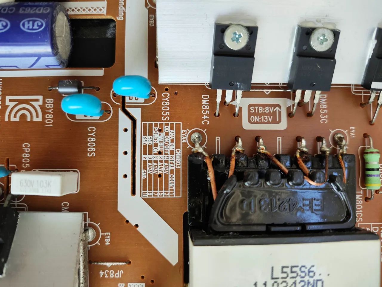 Placa Fonte Samsung UN55MU6500 - Peça para TV - Foto 4