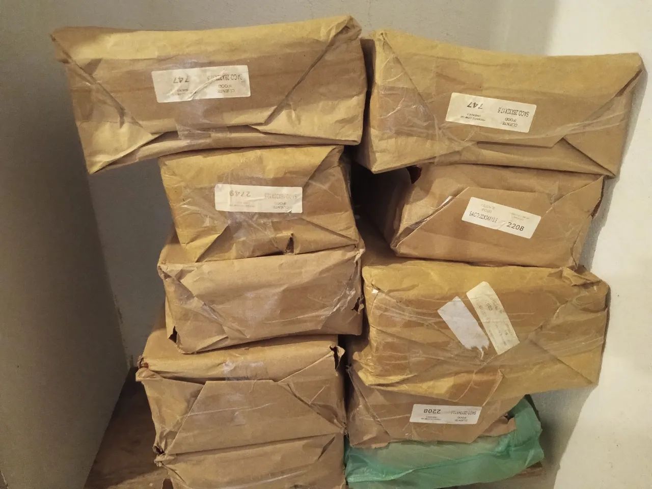 Saco Kraft para delivery Ifood 