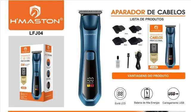Aparador de Cabelos hmaston 2 em 1 máquina de cortar - Foto 4