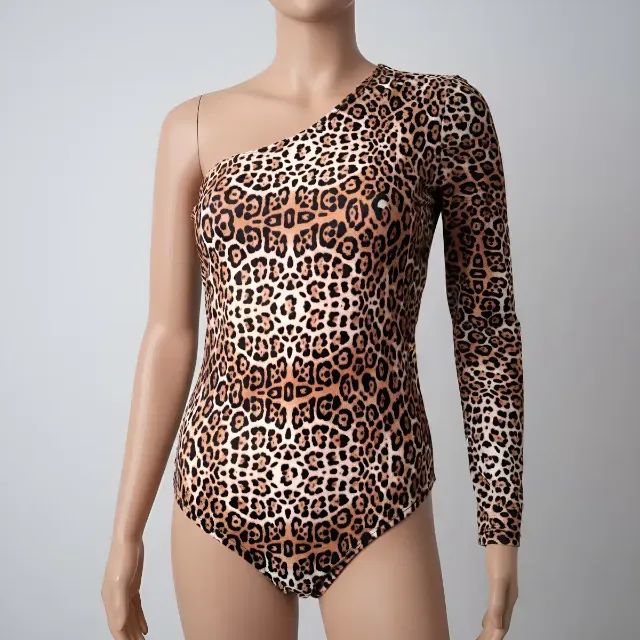 Body animal print de um ombro só - Foto 5