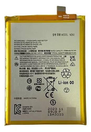 Bateria Motorola Moto G42 G62 Xt2223-1 Nd50