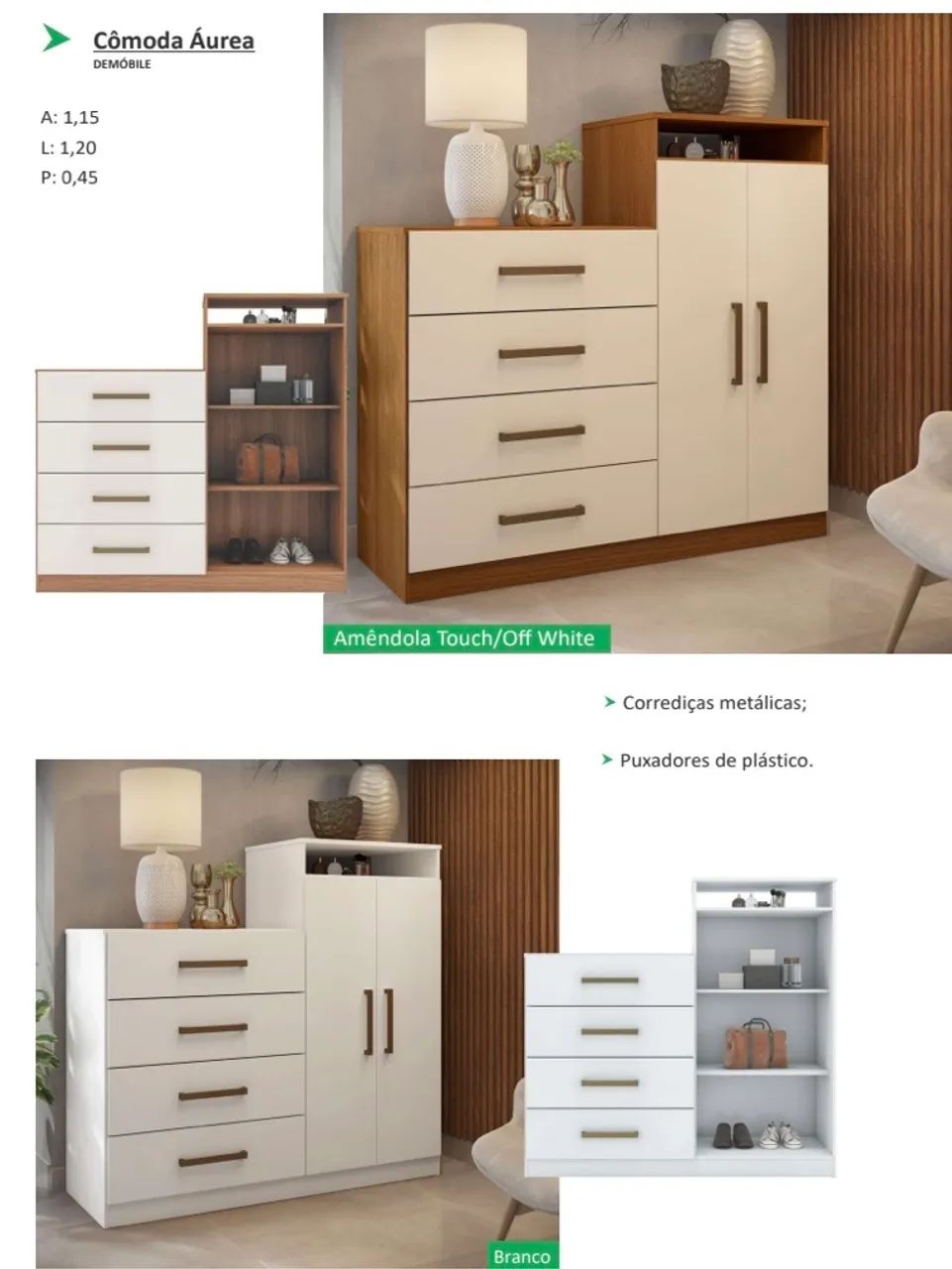 Cômoda Áurea - Promoção 