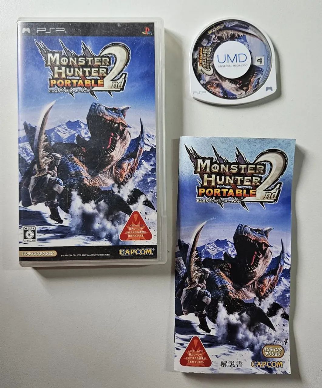 Monster Hunter 2ND Portable Psp ORIGINAL USADO