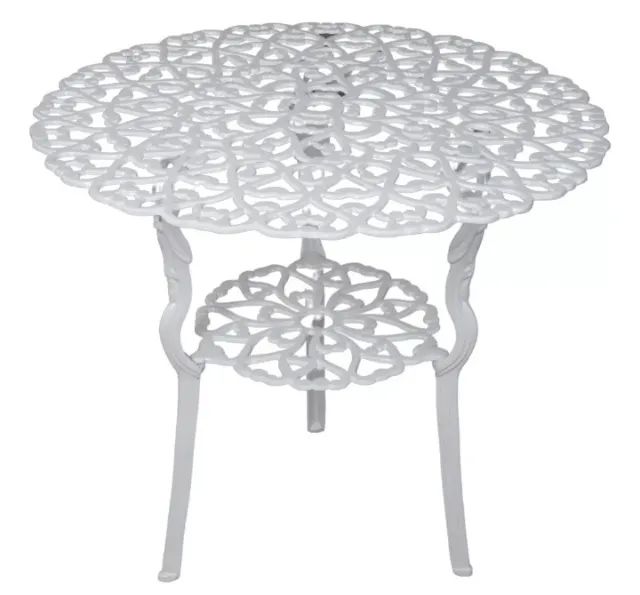 Jogo de cadeiras e mesa para jardim alumínio fundido 