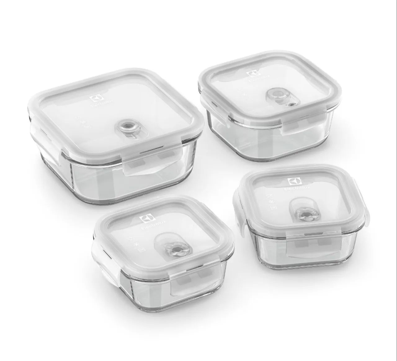 Conjunto de 4 potes de vidro com tampa para organizar sua cozinha! - Foto 3