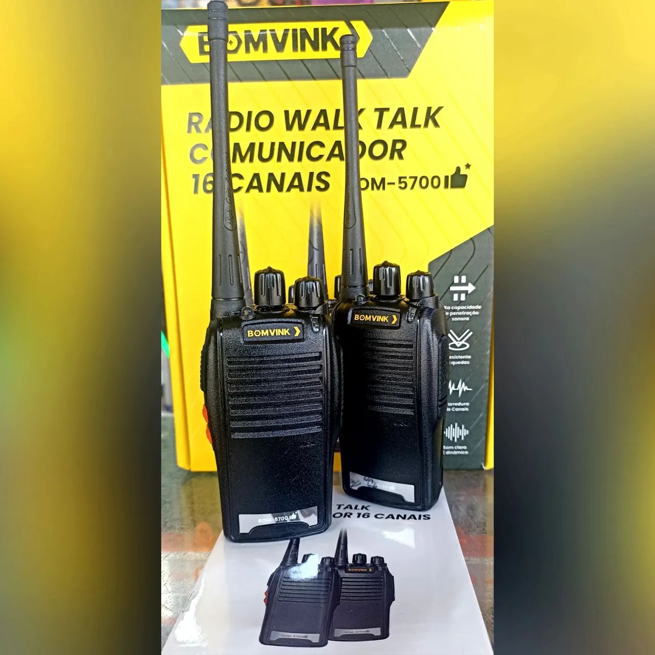 Rádio comunicador 16 Canais Bomvink (Honestidade e Qualidade Distribuidora JK Eletrônicos)