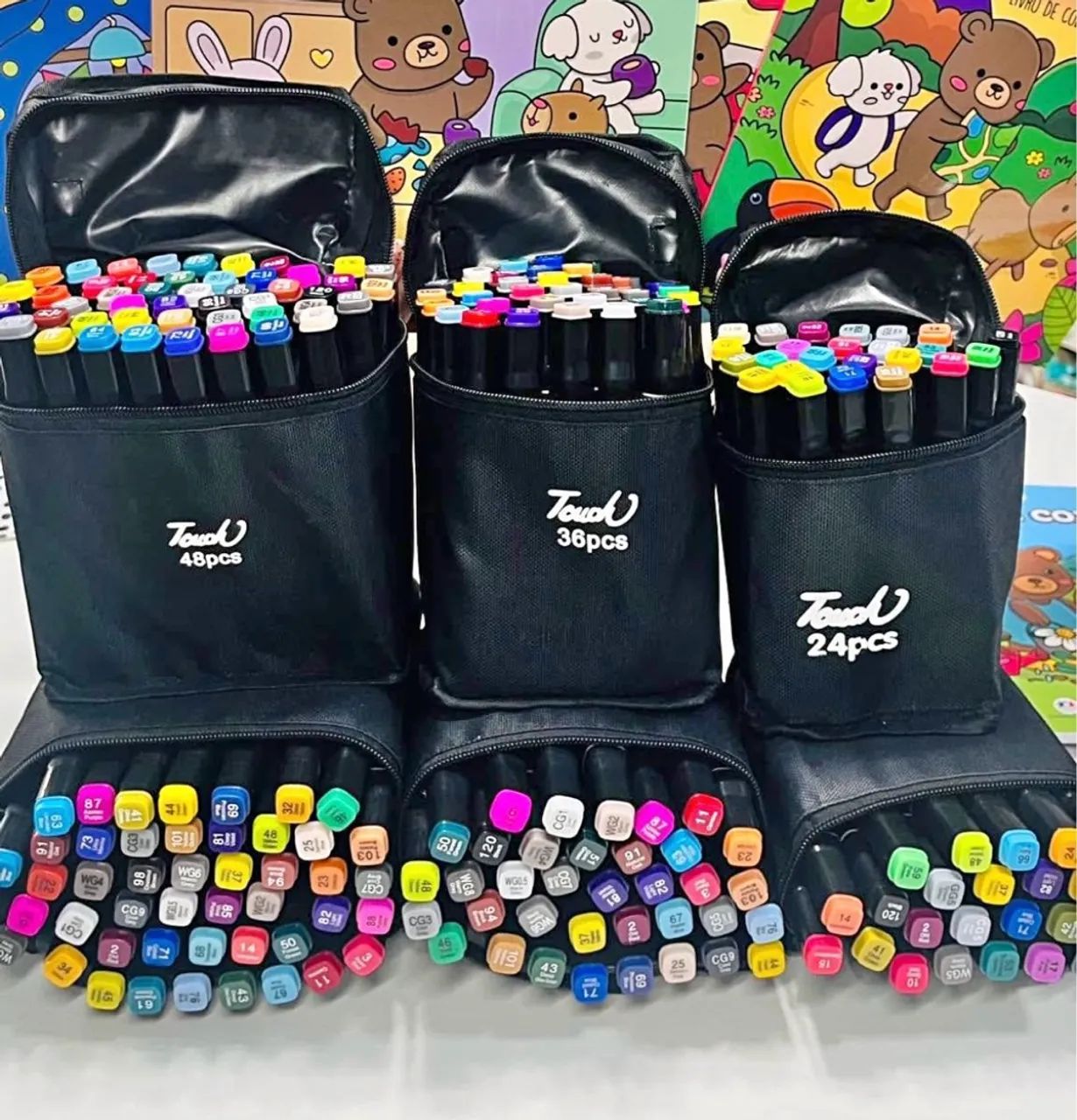 Canetinhas touch para colorir 