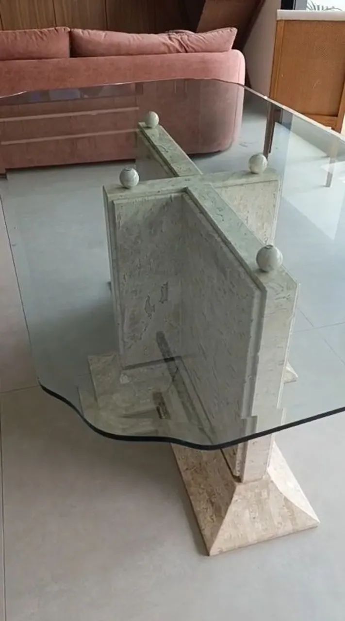 Mesa de vidro 6 lugares  - Foto 2