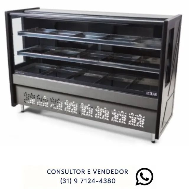 Balcão de Carnes Avícola Preto Polar