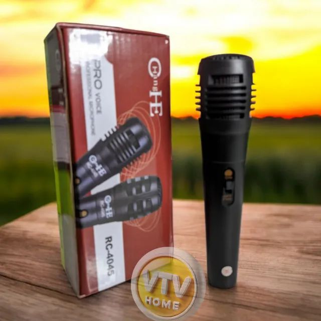 Microfone Com Fio 3M + Entrega Grátis e Garantia de 3 Meses de Garantia 