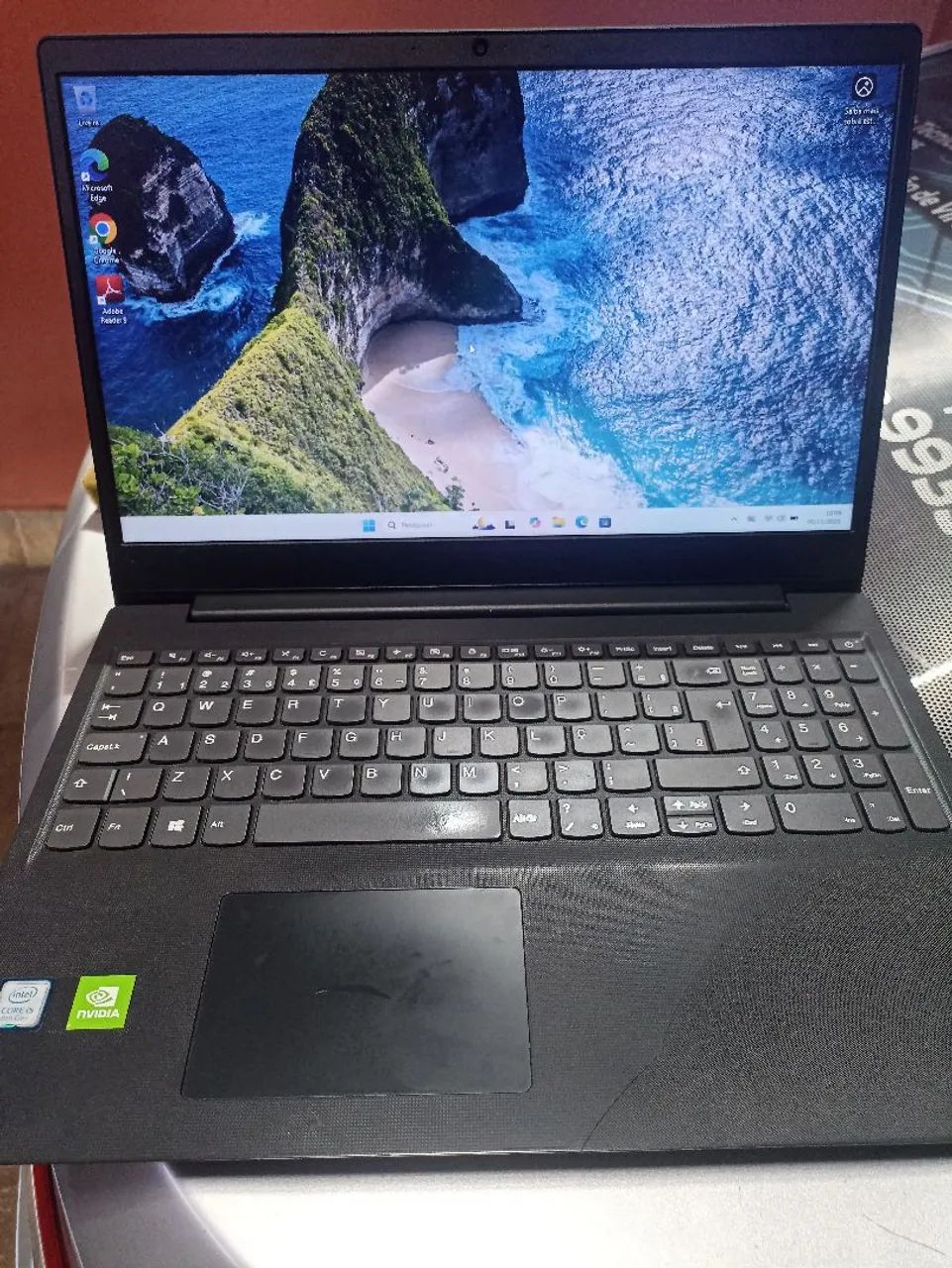 Notebook Lenovo Core i5 8°Gth/ SSD Nvme 256GB/ 12GB/Mx 110 2GB