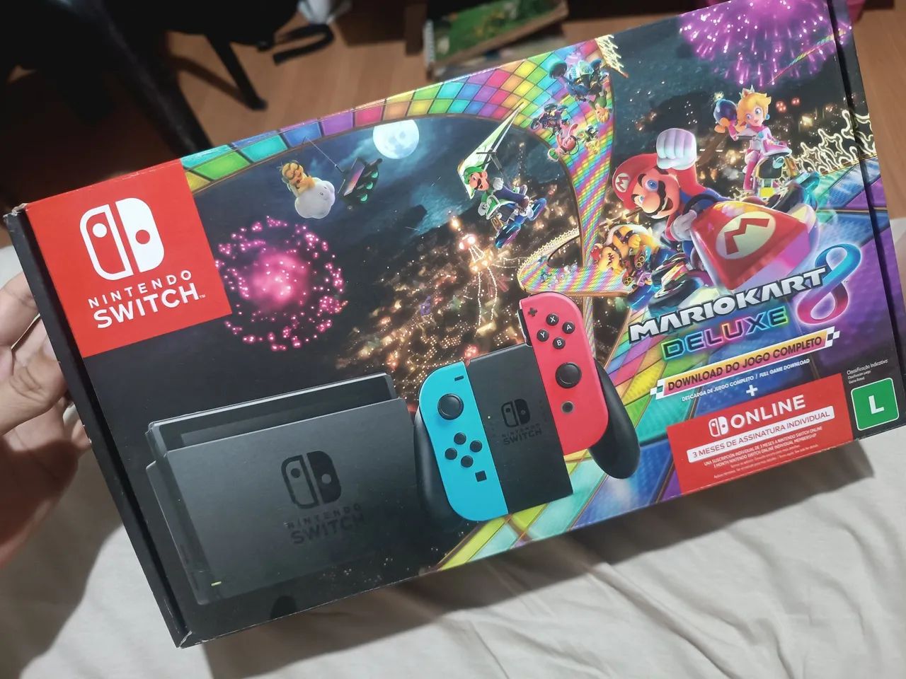 Nintendo Switch - Com cartucho Mario Party Superstars