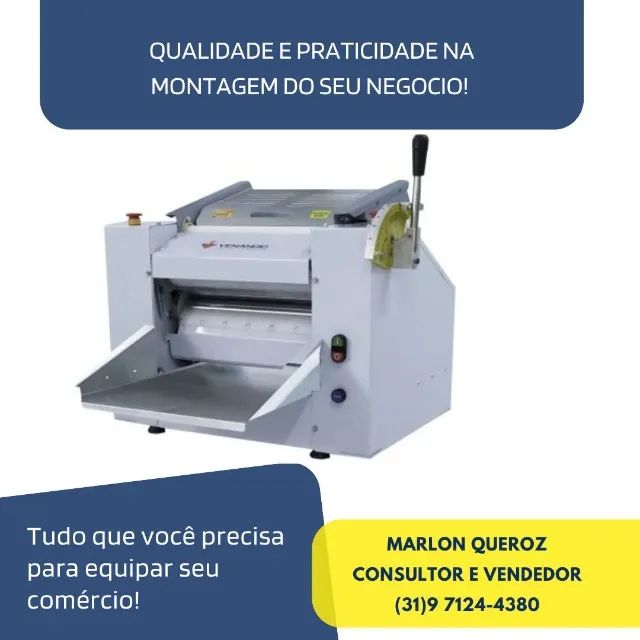 Cilindro de Massas Venâncio 39CM 220v Novo