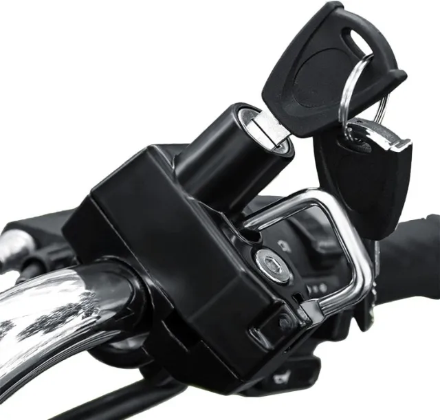 Trava de capacete universal para motocicleta c/ 2 chaves