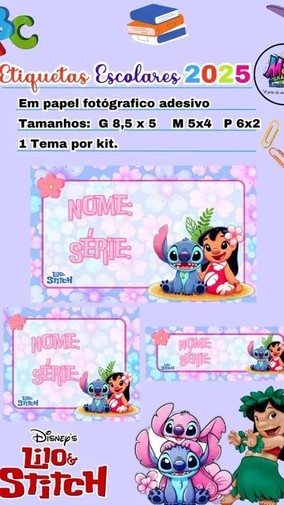 Etiquetas escolares 