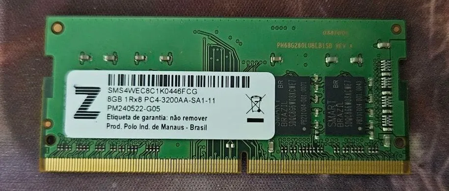 Memória RAM 8GB ddr4 2666MHz Notebook