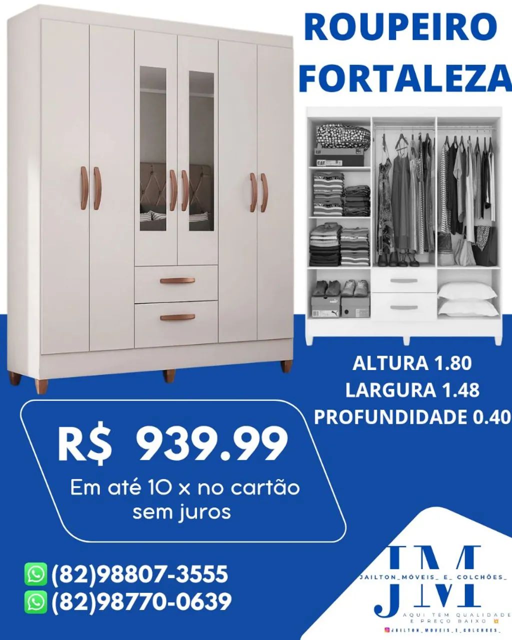 OFERTA EXCLUSIVA GUARDA ROUPA FORTALEZA  - Foto 2