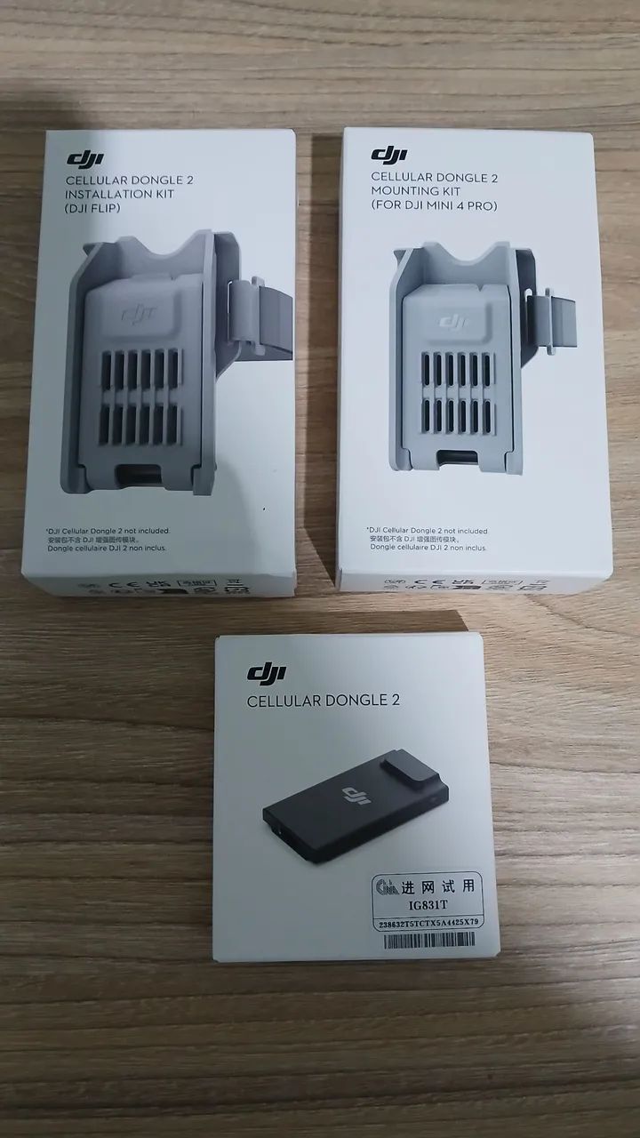 Dongle 2 dji original 4g com adaptador para flip é mini 4 pro