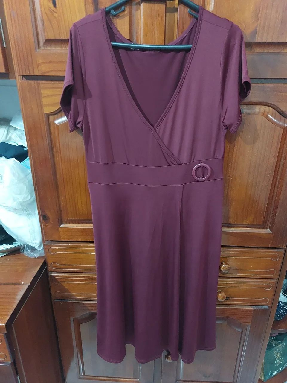 Vestido Vinho - Tamanho GG