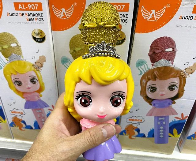 Microfone Infantil para Karaokê AL907 - Foto 5