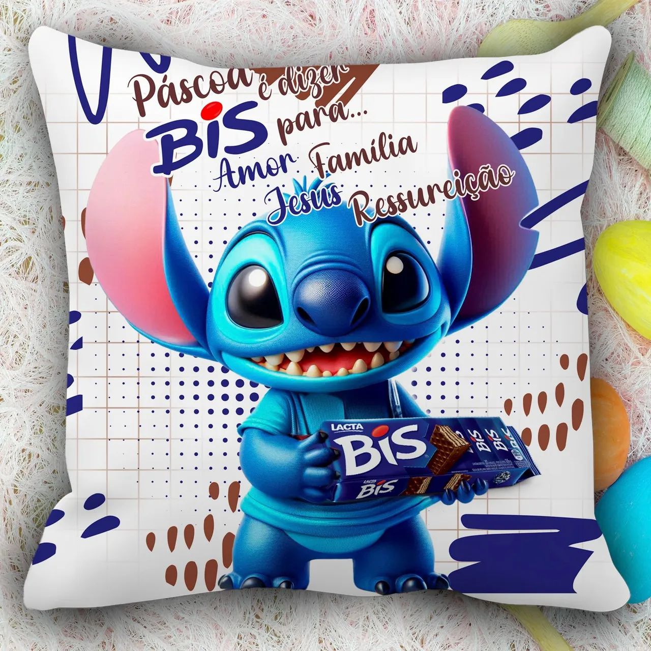 Capas de Almofada Stitch - Decoração para Casa - Foto 5