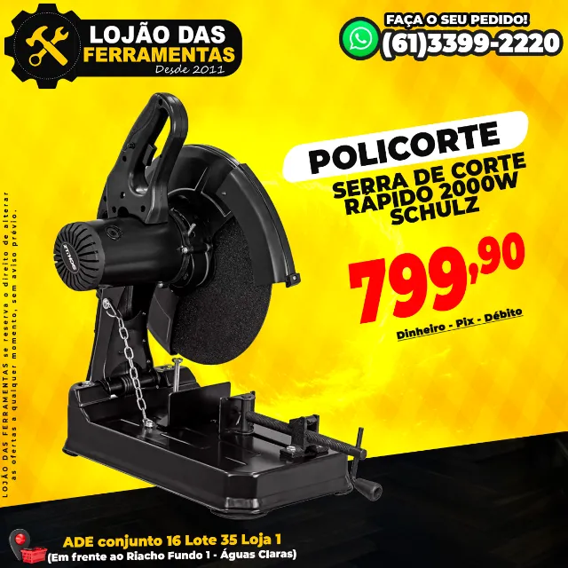Serra de Corte Rápido Policorte 2000w Schulz