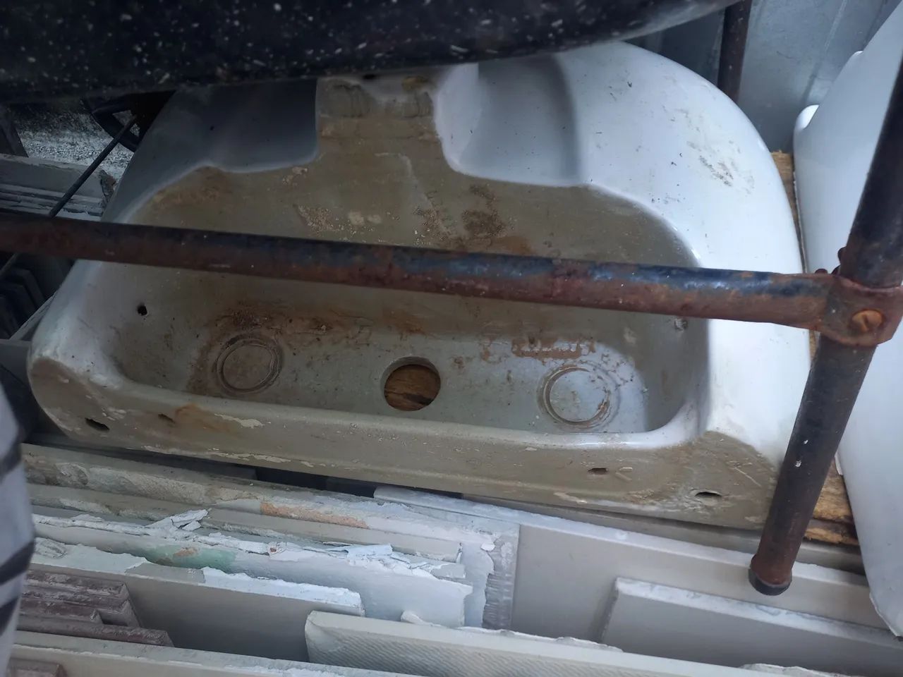 Pia de banheiro com suporte 64840819788802120