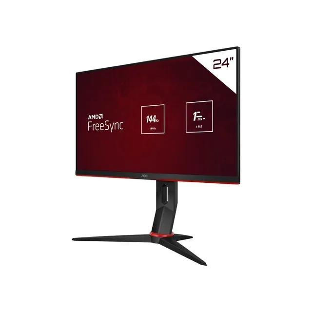 Monitor AOC Hero IPS 23.8 Pol. Full HD, 144 Hz, 1ms, HDMI e DisplayPort, NOVO, Lacrado