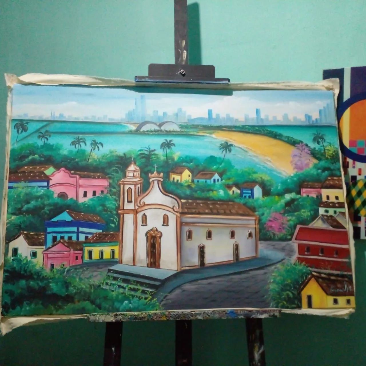 Quadros 100% pintura acrílica sobre tela.  - Foto 5