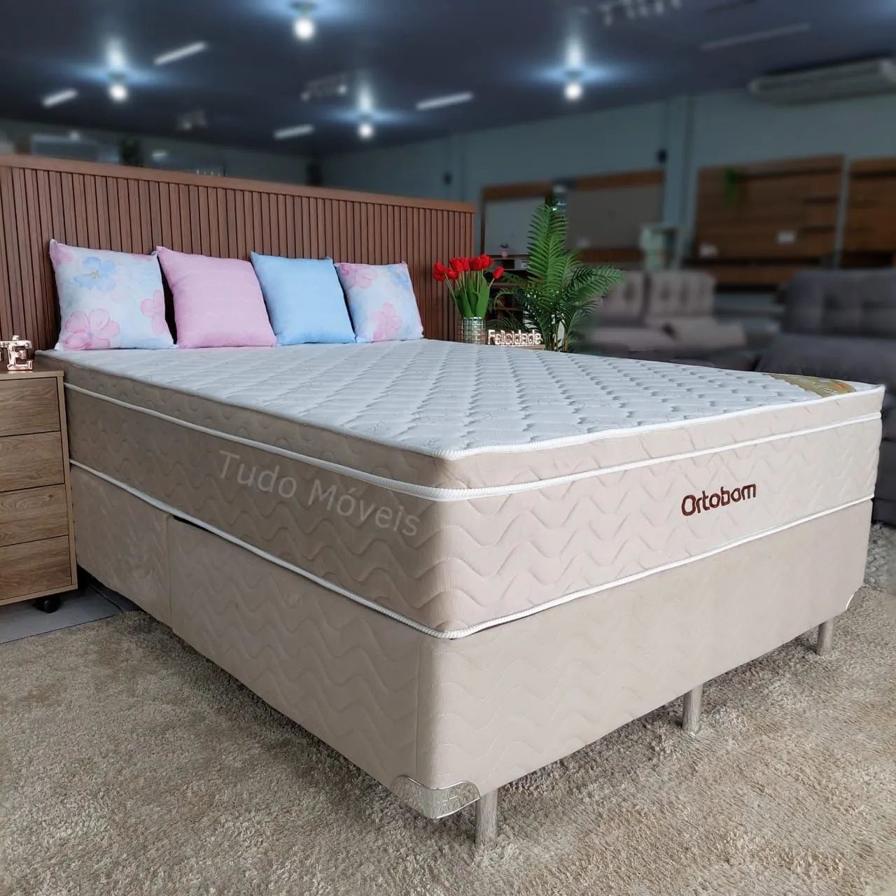 CONJUNTO BOX QUEEN SIZE ORTOBOM SPRINGPOCKET