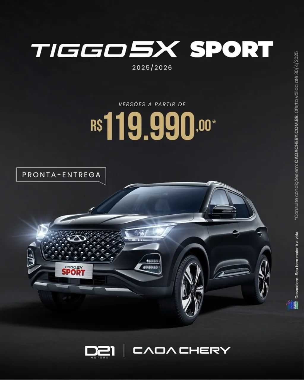 PROMO! NOVO TIGGO 5X SPORT 26!