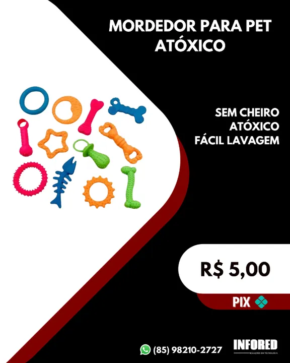 Mordedor para pet atóxico