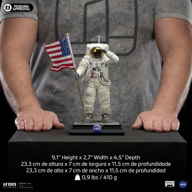 Astronauta Apolo 11 - Nasa - Art Scale 1/10 - Iron Studios - Foto 4