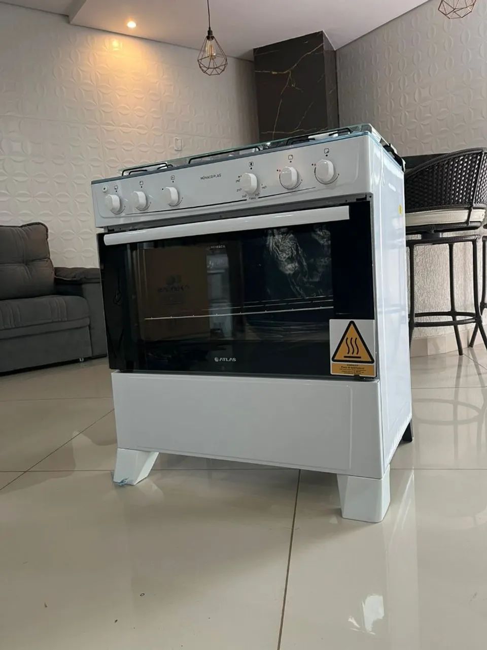 Fogão Atlas Mônaco Plus 5 Bocas - Novo - Foto 5