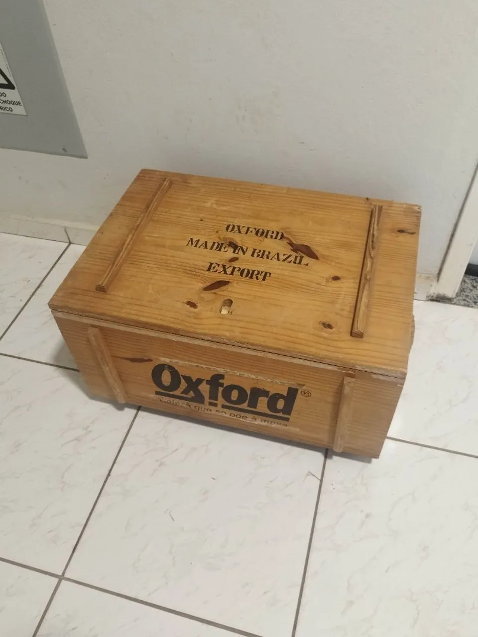 Caixa de Madeira Oxford Original - Decoração Vintage