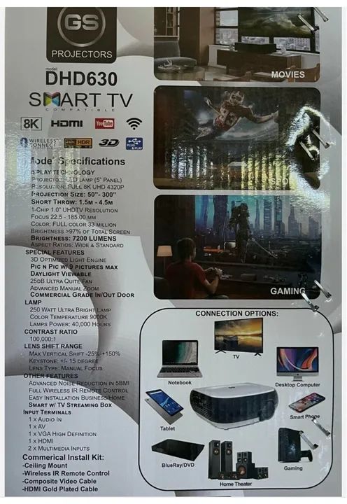 Projetor 8k GS DHD630 - Foto 2